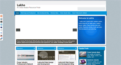 Desktop Screenshot of lakho.com